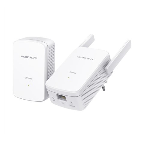 Mercusys | AV1000 Gigabit Powerline Wi-Fi Kit | MP510 KIT | 1000 Mbit/s | Ethernet LAN (RJ-45) ports 1 | 802.11n